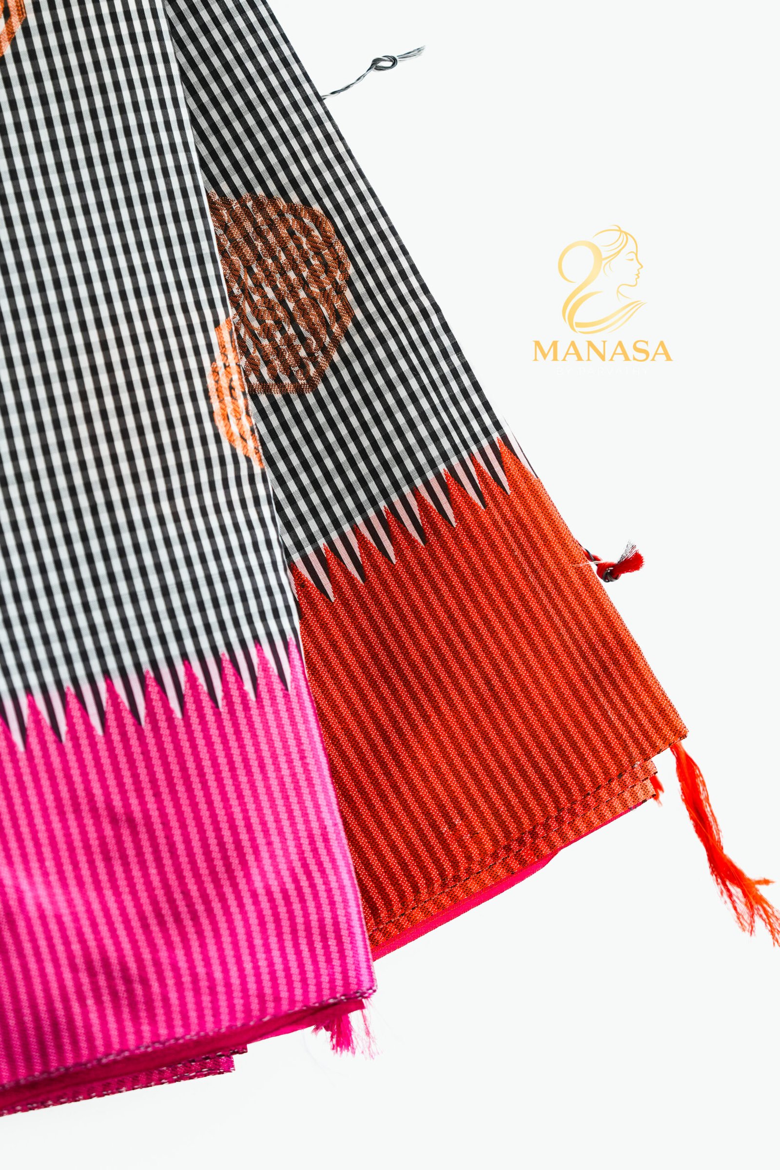 Double Border Check Cotton Silk - Image 4