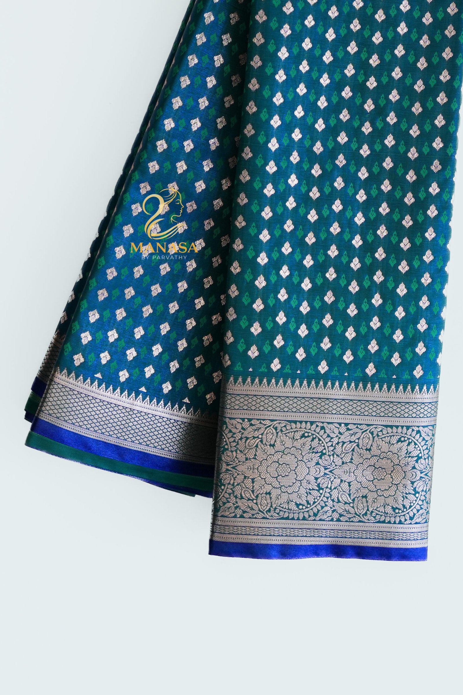 Blue Venkata Silk