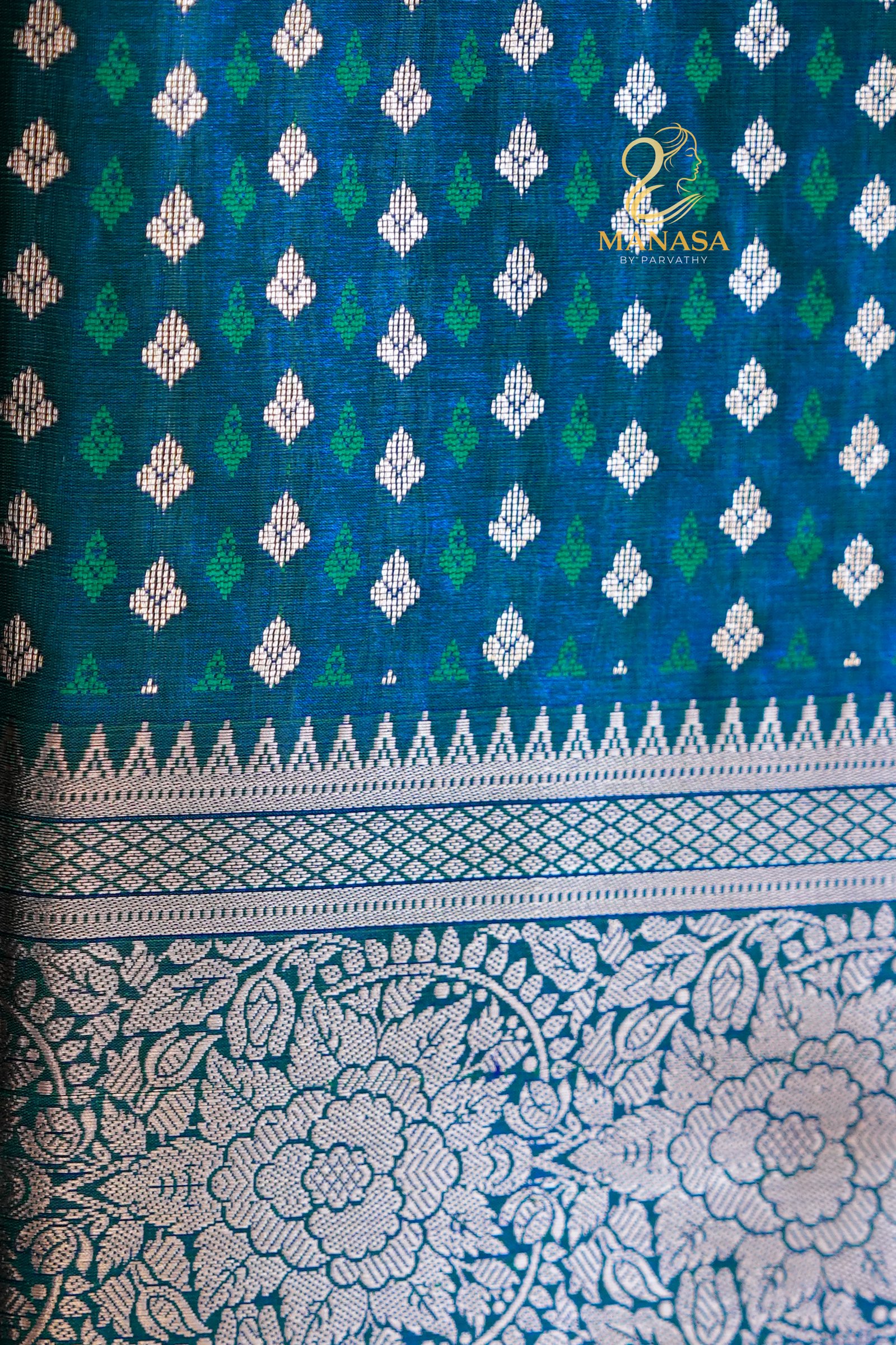 Blue Venkata Silk - Image 2