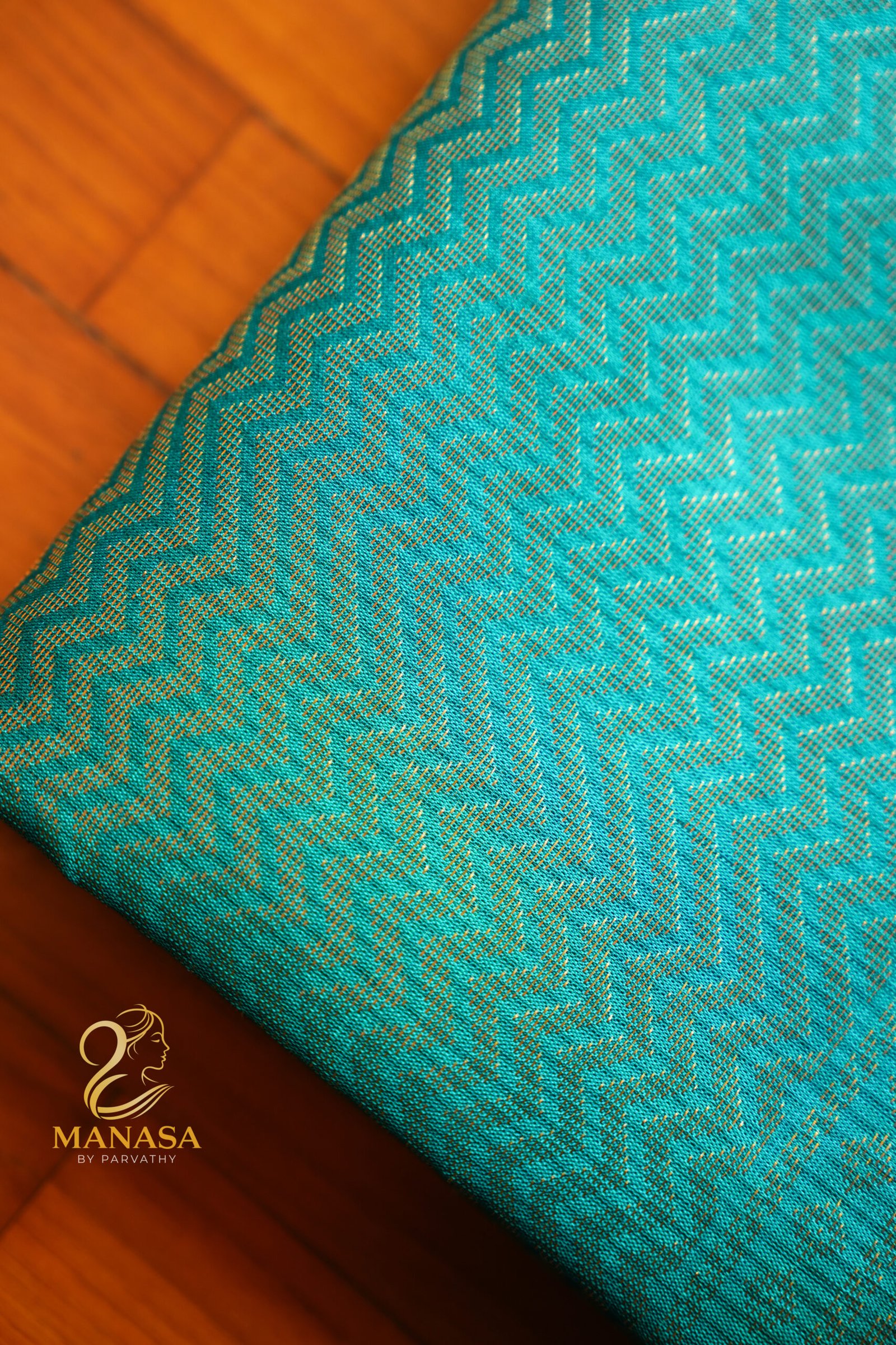 Pink Blue Pure Kanchipuram Silk - Image 4