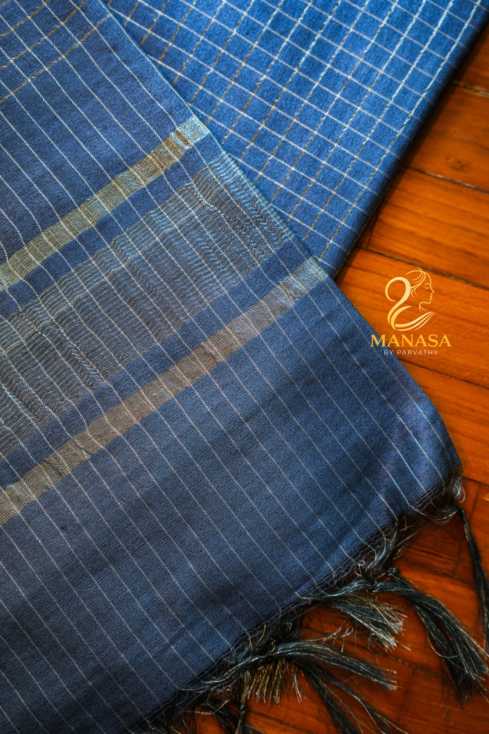 Blue Soft Cotton Saree