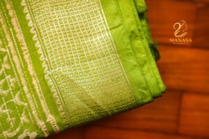 Green Maheswari Silk Saree